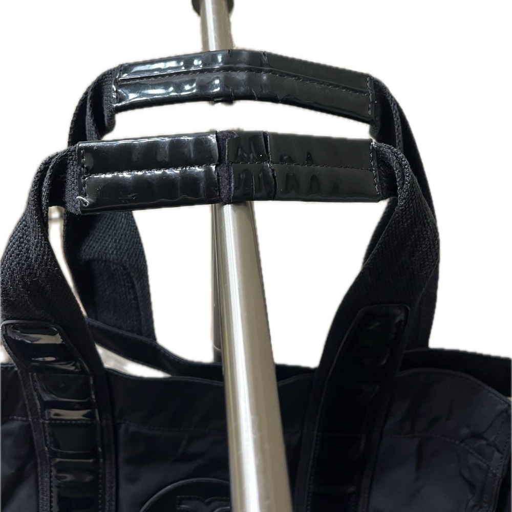 Tory Burch Nylon/Patent Leather Weekender Tote, Black - Picture 13 of 16